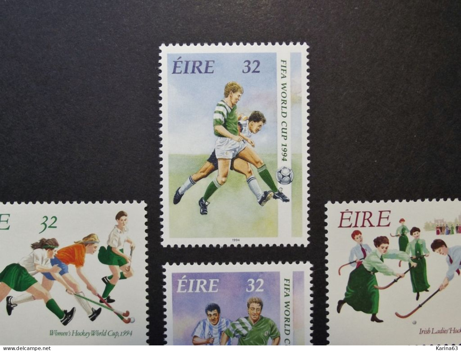 Ireland - Irelande - Eire - 1994 - Y&T N° 860 - 863  ( 4 Val.) Sports - Football - Hockey - MNH - Postfris - Neufs