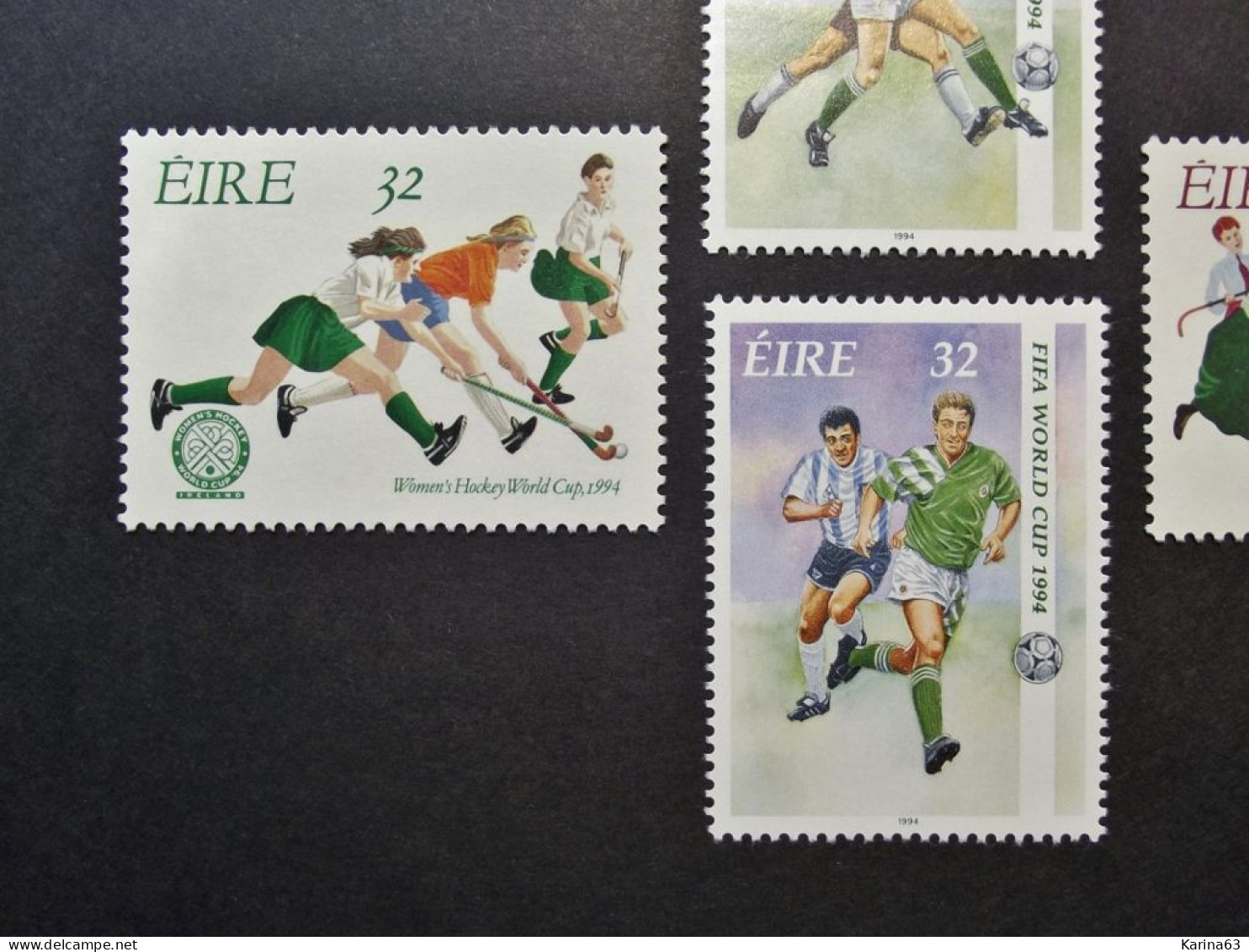 Ireland - Irelande - Eire - 1994 - Y&T N° 860 - 863  ( 4 Val.) Sports - Football - Hockey - MNH - Postfris - Neufs