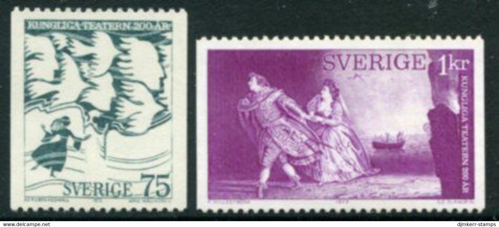 SWEDEN 1973 Bicentenary Of Royal Opera MNH / *.  Michel 792-93 - Ungebraucht