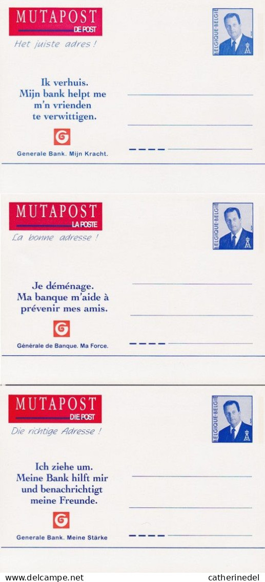 Année  1996 :  Cartes Avis De Changement D'adresse -  3 Langues - Adressenänderungen