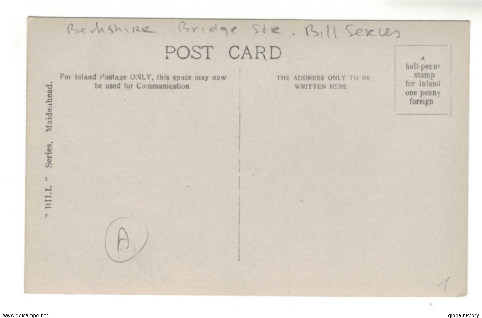 DH1628 - BERKSHIRE - BRIDGE ROAD - FLOOD AT MAIDENHEAD W. CAR - BRIDGE STREET  - "BILL SERIES"  - Andere & Zonder Classificatie