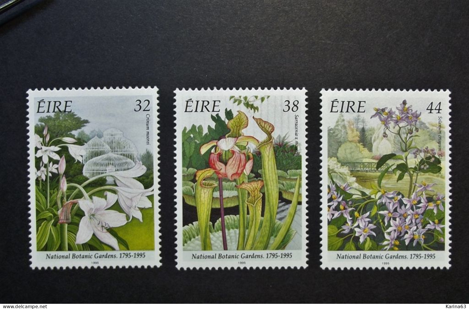 Ireland - Irelande - Eire - 1995 - Y&T N° 920 / 922 ( 3 Val.) Nature - Botanic Garden - Flower - Fleurs - MNH - Postfris - Neufs