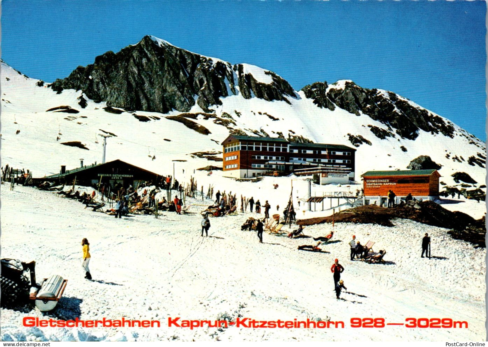 45212 - Salzburg - Kaprun , Gletscherbahn , Blick Auf Berghaus , Bundessportheim , Schmiedingergratbahn - N. Gel. - Kaprun