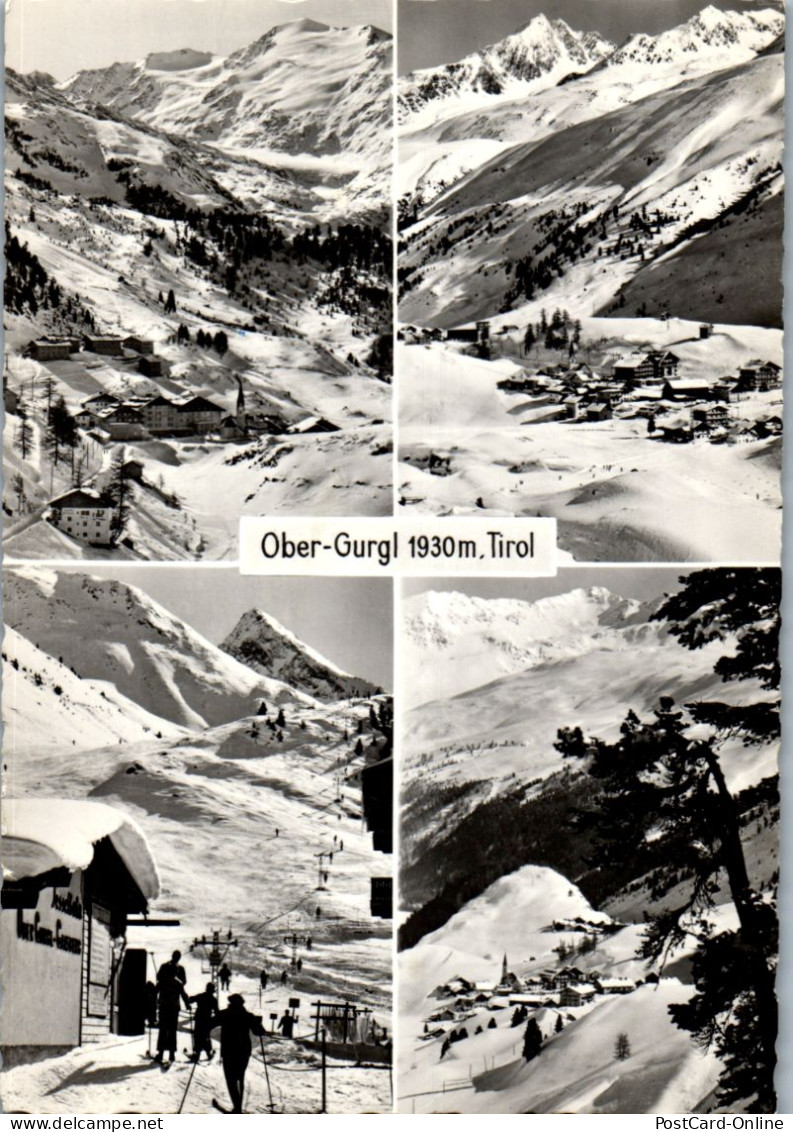 45194 - Tirol - Obergurgl , Mehrbildkarte , Ski - Gelaufen 1960 - Sölden