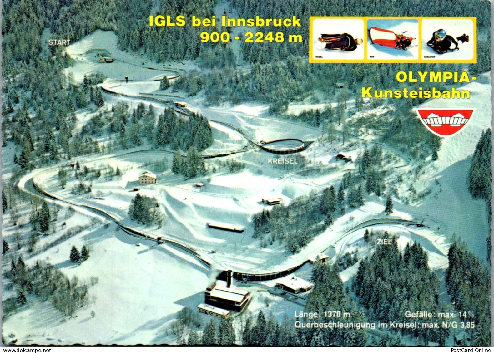 45122 - Tirol - Igls , Innsbruck , Olympia Kunsteisbahn - Nicht Gelaufen  - Igls