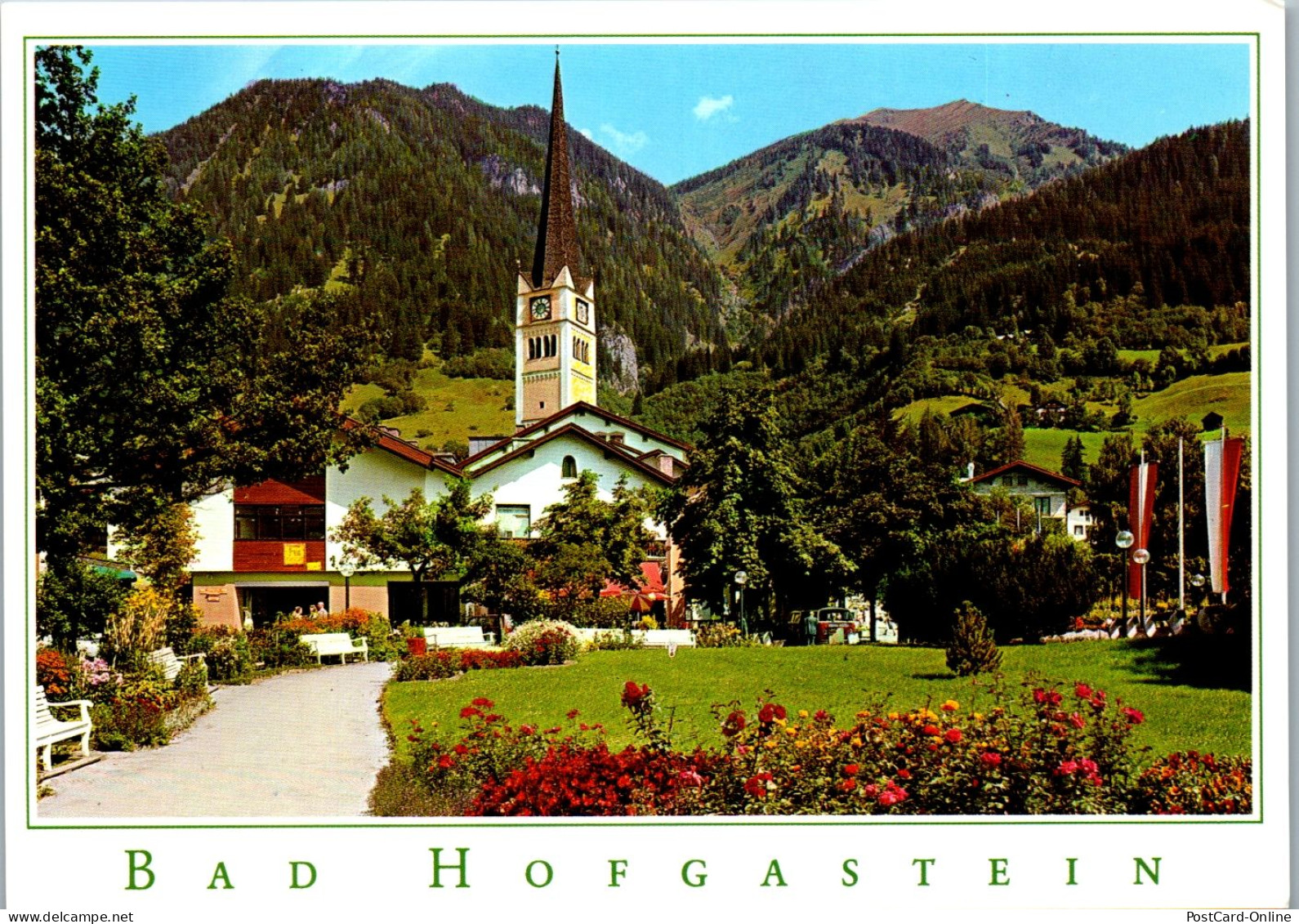 45036 - Salzburg - Bad Hofgastein , Kurpark Mit Pfarrkirche Und Gamskarlspitze - Nicht Gelaufen  - Bad Hofgastein