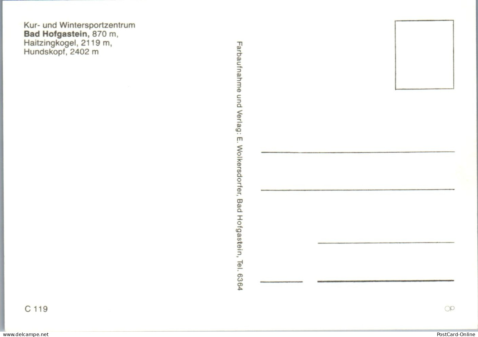 45028 - Salzburg - Bad Hofgastein , Haitzingerkogel , Hundskopf , Panorama - Nicht Gelaufen  - Bad Hofgastein