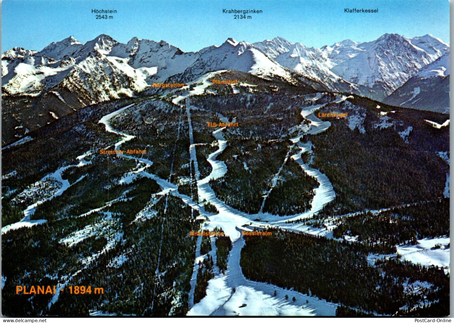 45003 - Steiermark - Schladming , Planai , Schladminger Hütte , Kessleralm , Skipisten - Nicht Gelaufen  - Schladming