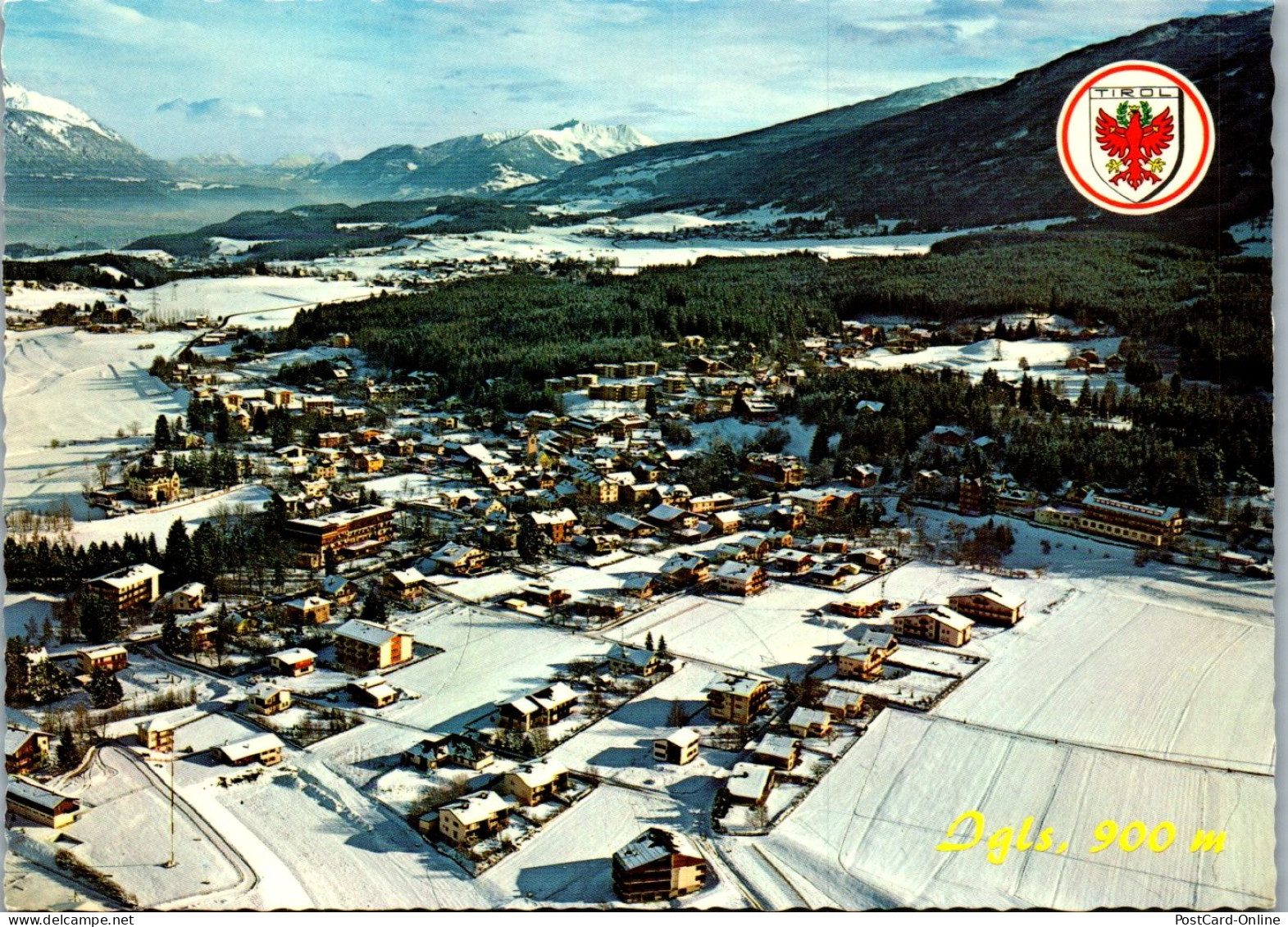 44944 - Tirol - Igls , Seilbahn Zum Patscherkofel , Bobbahn , Rennrodelbahn , Panorama Im Winter - Nicht Gelaufen  - Igls