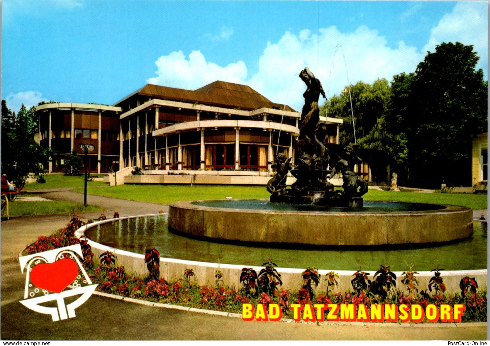 44905 - Burgenland - Bad Tatzmannsdorf , Kurplatz M. Kurmittelhaus U. Brunnen - Nicht Gelaufen  - Oberwart