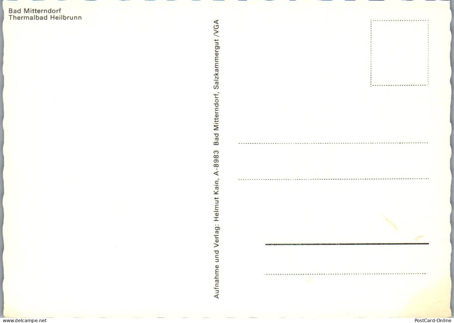 44887 - Steiermark - Bad Mitterndorf , Bad Heilbrunn , Thermalbad - Nicht Gelaufen  - Bad Mitterndorf