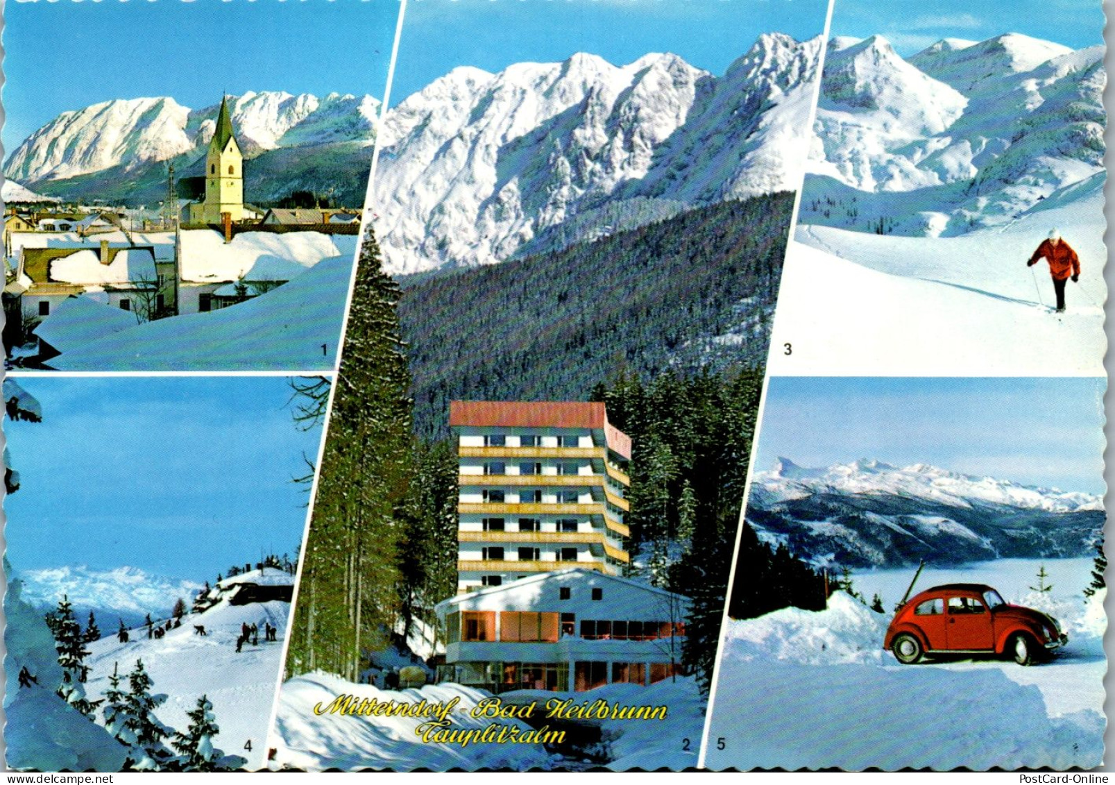 44886 - Steiermark - Bad Mitterndorf , Bad Heilbrunn , Tauplitzalm , Tauplitz , Grimming , Mehrbildkarte , VW Käfer - Bad Mitterndorf