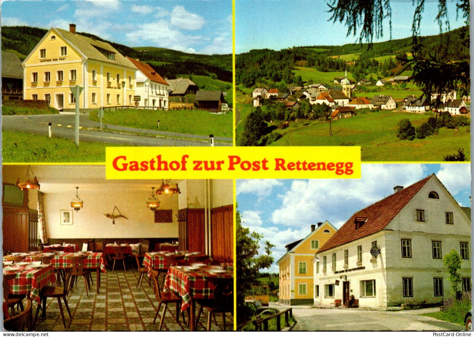 44850 - Steiermark - Rettenegg , Gasthof Zur Post , Josef Simml - Gelaufen 1985 - Weiz