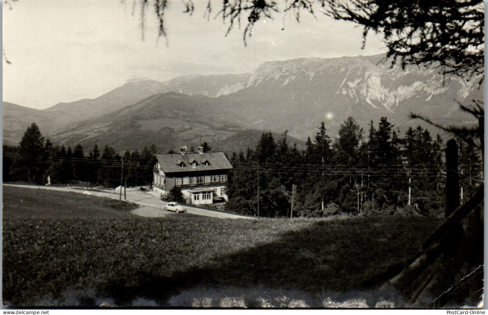 44837 - Niederösterreich - Edlach Reichenau , Gasthaus Pension Auerhahn , A. U. E. Feichtner , VW Käfer - Gelaufen 1966 - Raxgebiet