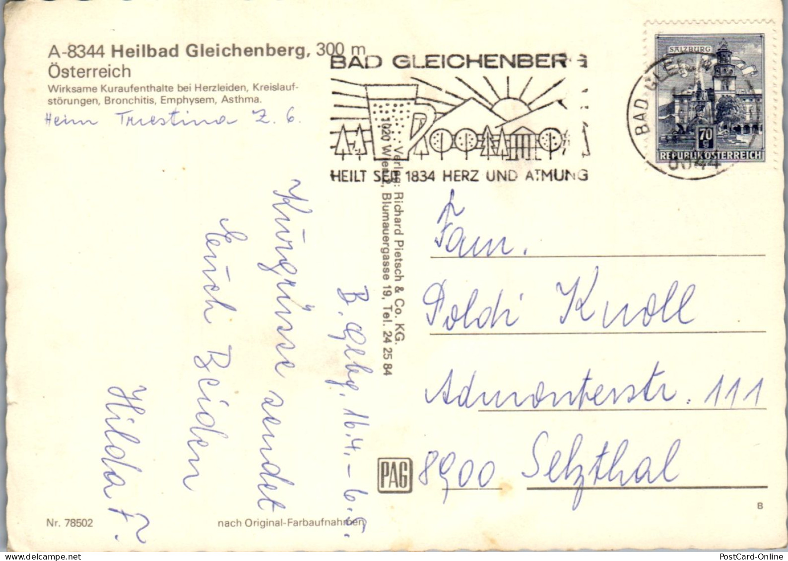 44793 - Steiermark - Bad Gleichenberg , Heilbad , Mehrbildkarte - Gelaufen  - Bad Gleichenberg