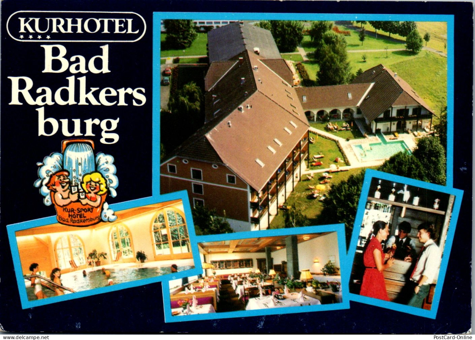 44761 - Steiermark - Bad Radkersburg , Kurhotel Fam. Jauschowetz , Hotel - Gelaufen 1984 - Bad Radkersburg