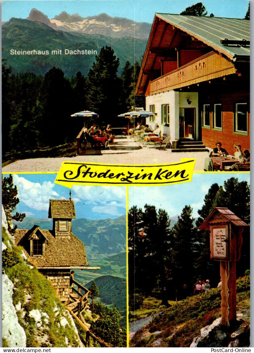 44758 - Steiermark - Gröbming , Stoderzinken , Berg Gasthof Steinerhaus , Hoher Dachstein - Gelaufen  - Gröbming