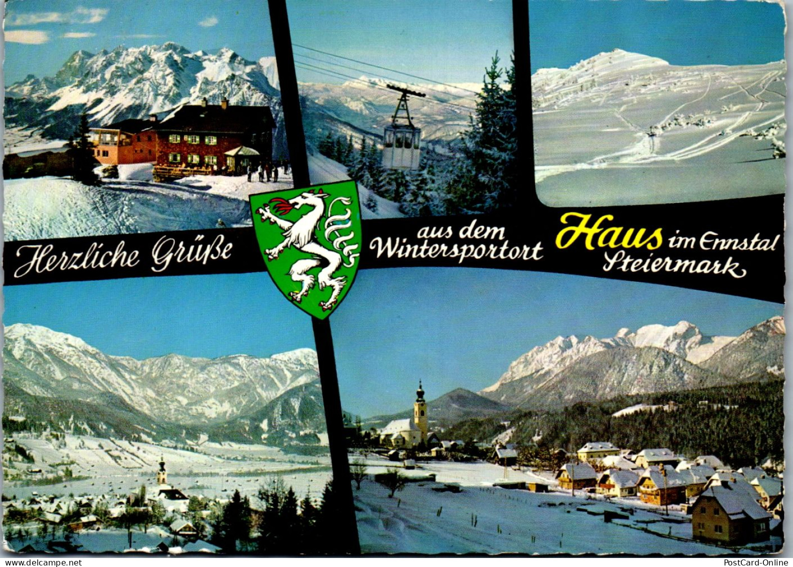 44757 - Steiermark - Haus Im Ennstal , Krummholzhütte , Hotel , Seilbahn , Hauser Kaibling , Stoderzinken - 1967 - Haus Im Ennstal