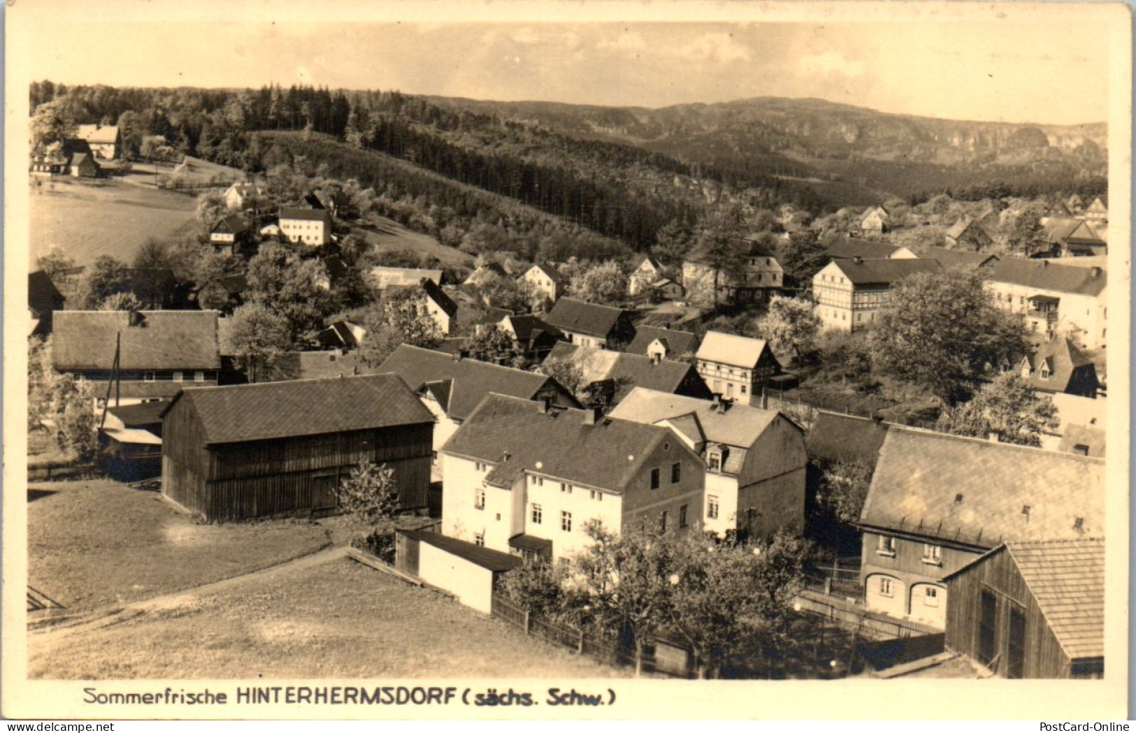 45683 - Deutschland - Hinterhermsdorf , Panorama , Sächsische Schweiz - Nicht Gelaufen  - Hinterhermsdorf