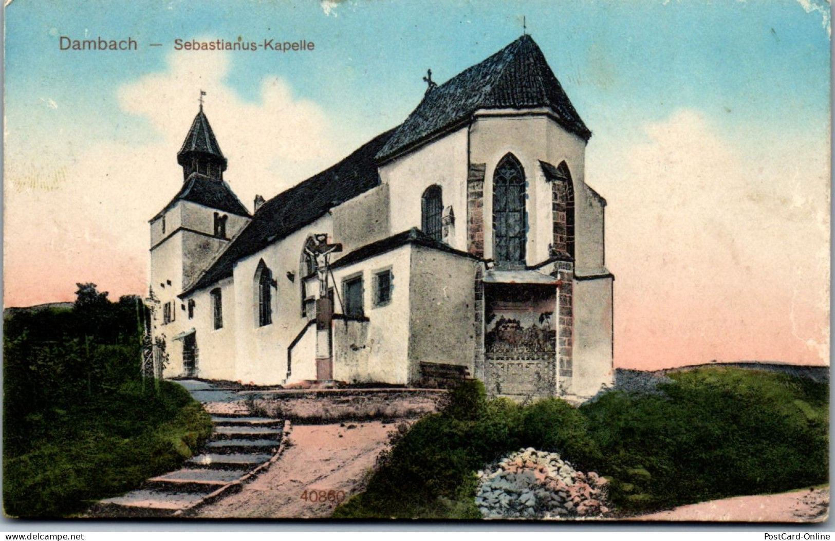 45649 - Frankreich - Dambach , Sebastianus Kapelle , Feldpost - Gelaufen  - Dambach-la-ville
