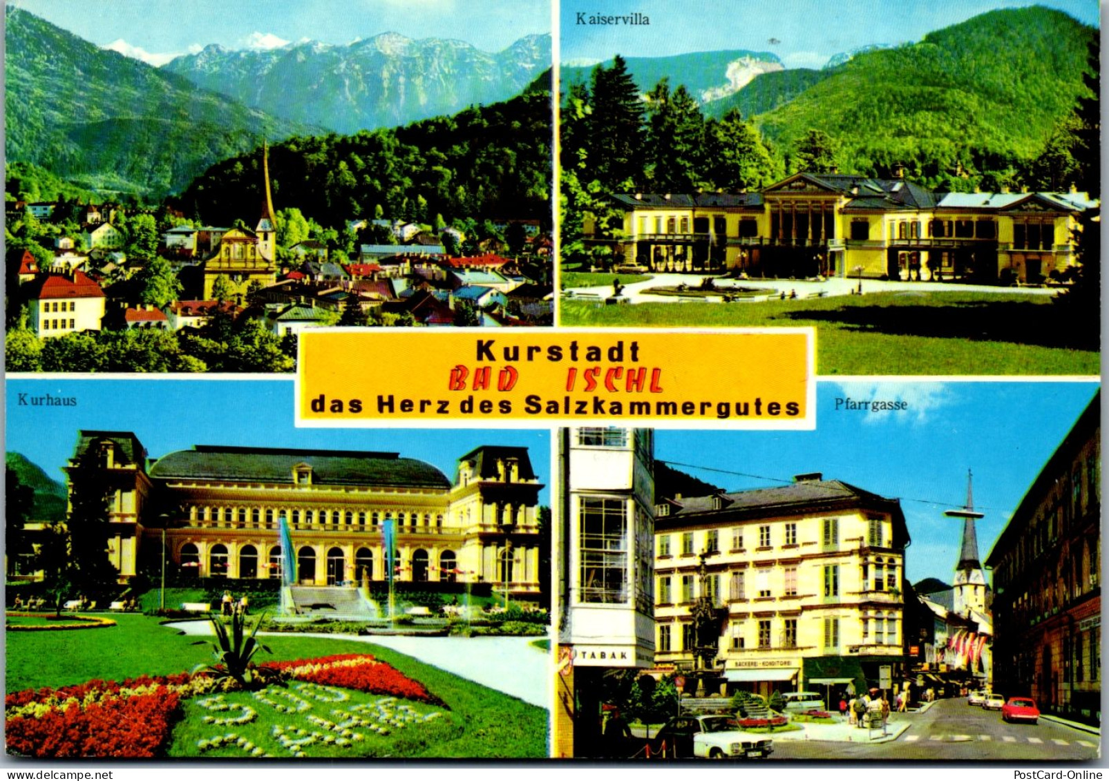 45609 - Oberösterreich - Bad Ischl , Kaiservilla , Kurhaus , Pfarrgasse - Gelaufen  - Bad Ischl