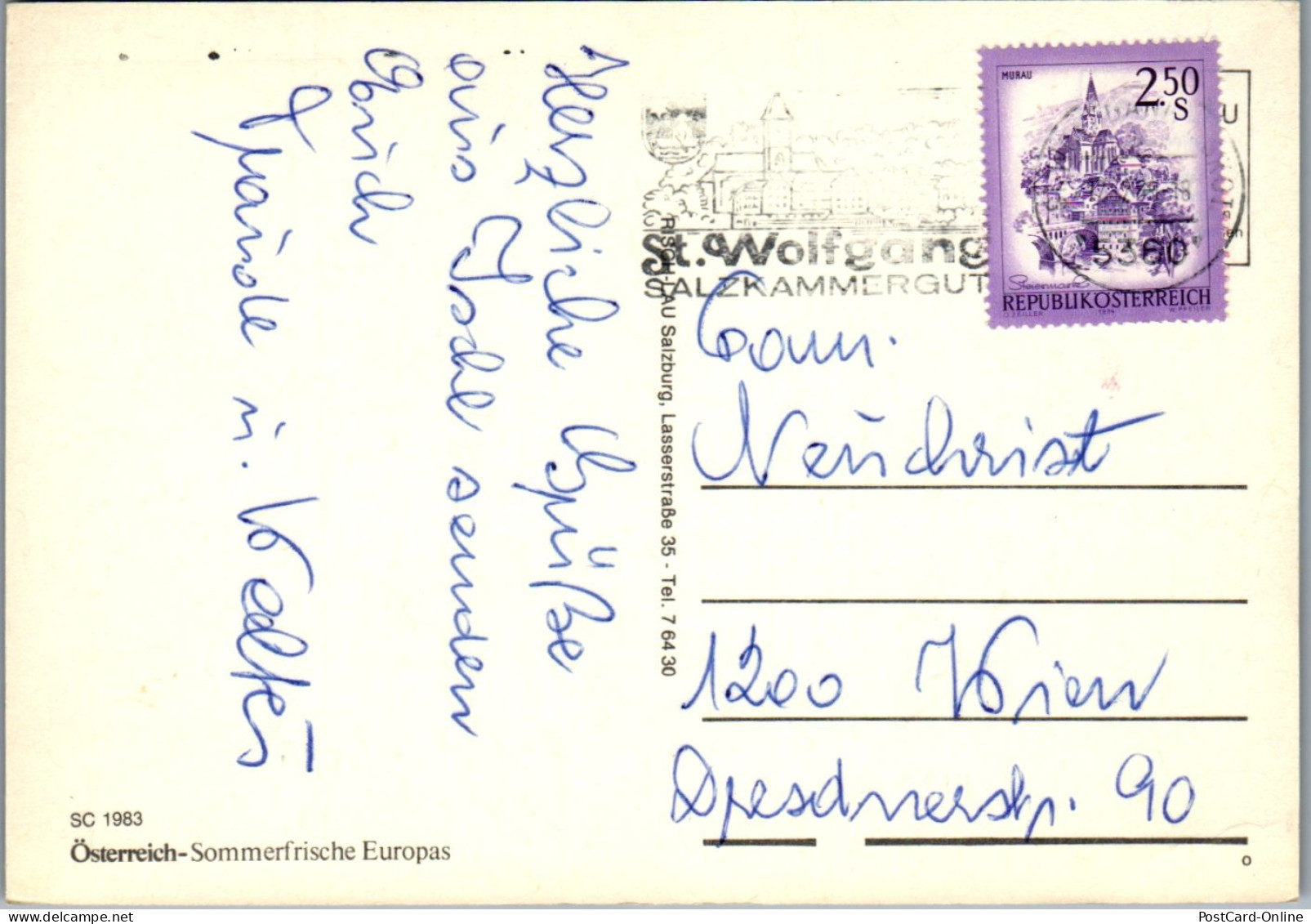 45609 - Oberösterreich - Bad Ischl , Kaiservilla , Kurhaus , Pfarrgasse - Gelaufen  - Bad Ischl