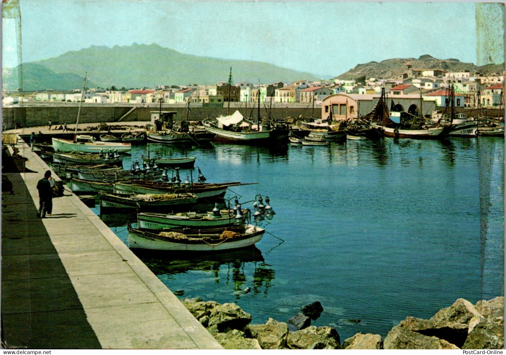 45612 - Spanien - Garrucha , Almeria , Muelle Pasquero , Fischer Quai - Gelaufen 1967 - Almería