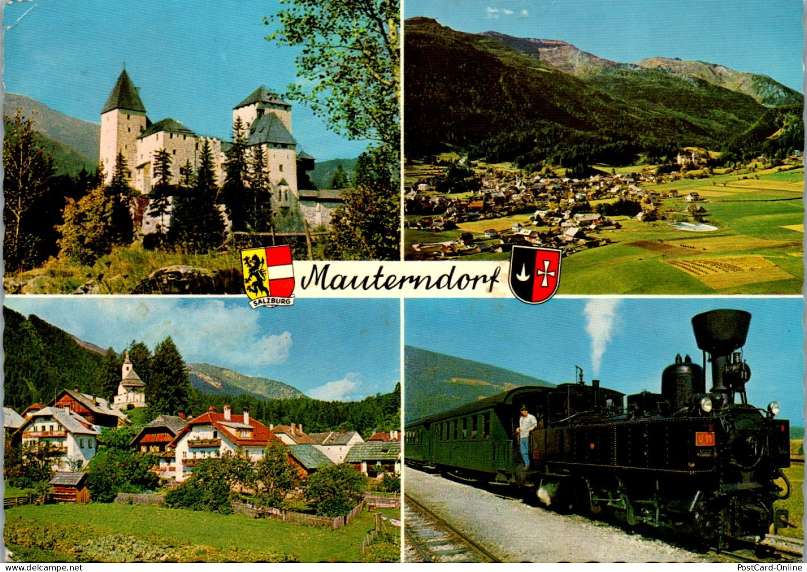 45571 - Salzburg - Mauterndorf , Lungau , Dampflokomotive , Mehrbildkarte - Gelaufen  - Mauterndorf