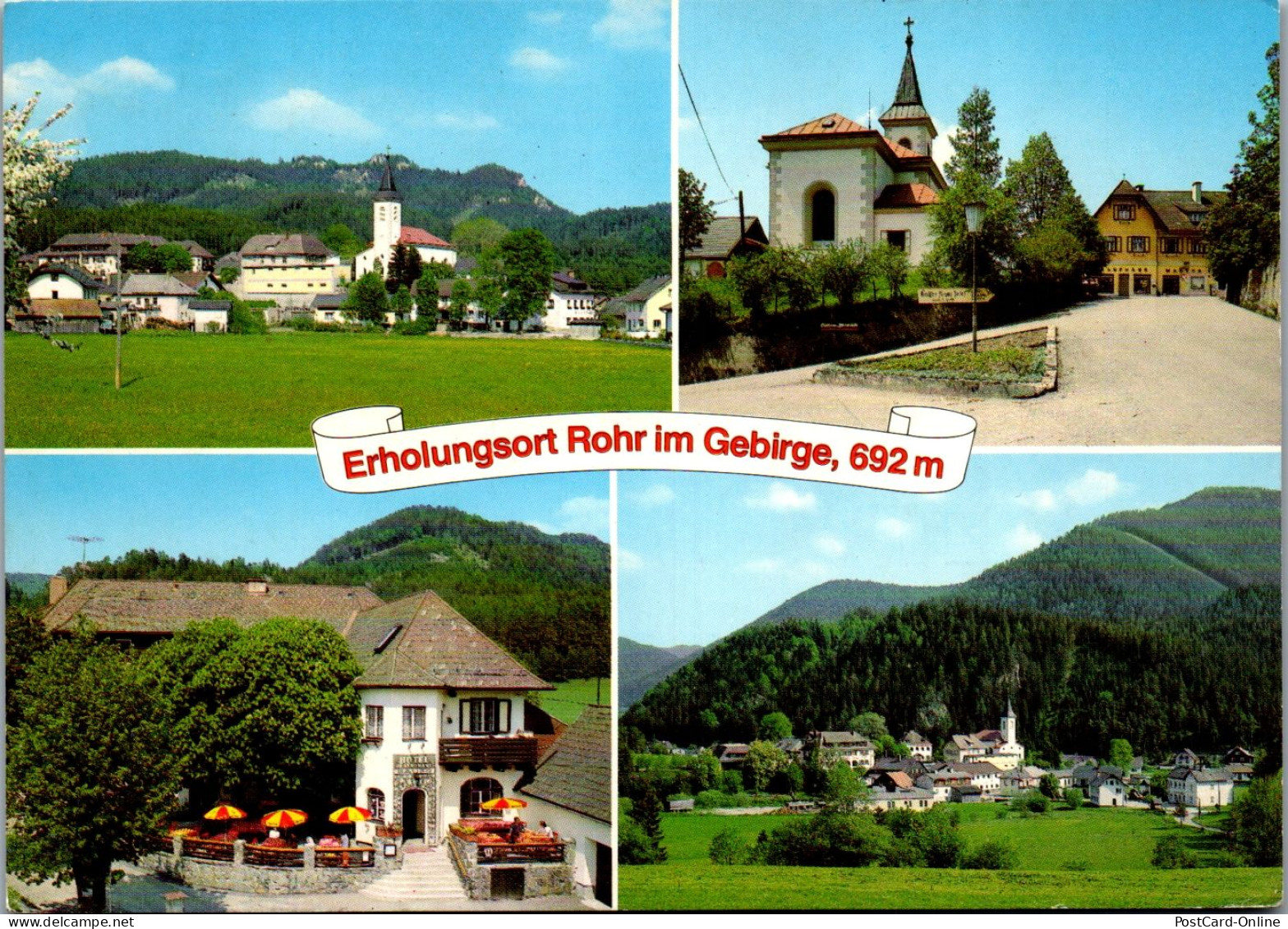 45492 - Niederösterreich - Rohr Im Gebirge , Hotel Kaiser Franz Josef , Fam. Bauer - Gelaufen 1987 - Wiener Neustadt