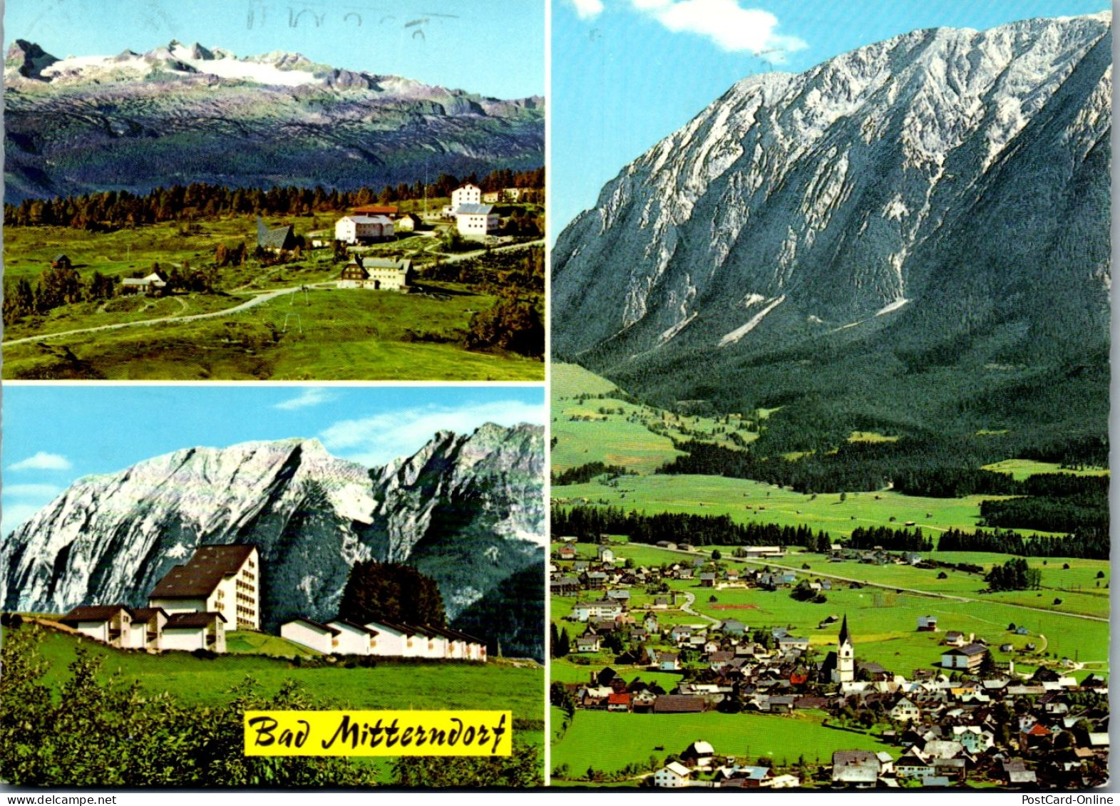 45479 - Steiermark - Bad Mitterndorf , Tauplitz Alpenstraße , Dachstein , Grimming , Mehrbildkarte - Gelaufen  - Bad Mitterndorf