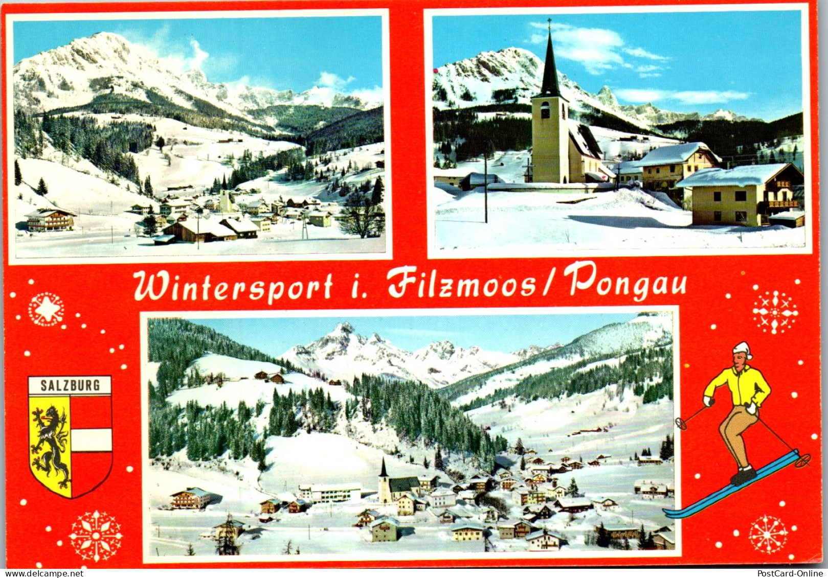 45456 - Salzburg - Filzmoos , Pongau , Wintersport - Gelaufen 1977 - Filzmoos