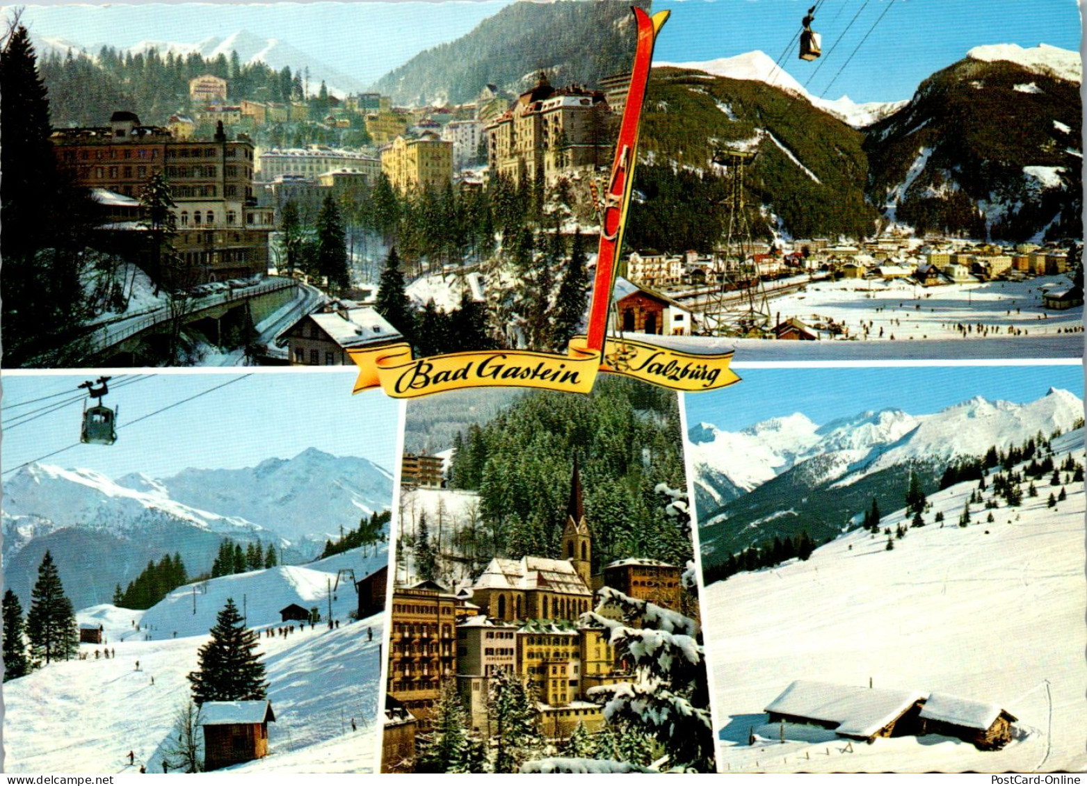 45451 - Salzburg - Bad Gastein , Mehrbildkarte - Gelaufen  - Bad Gastein