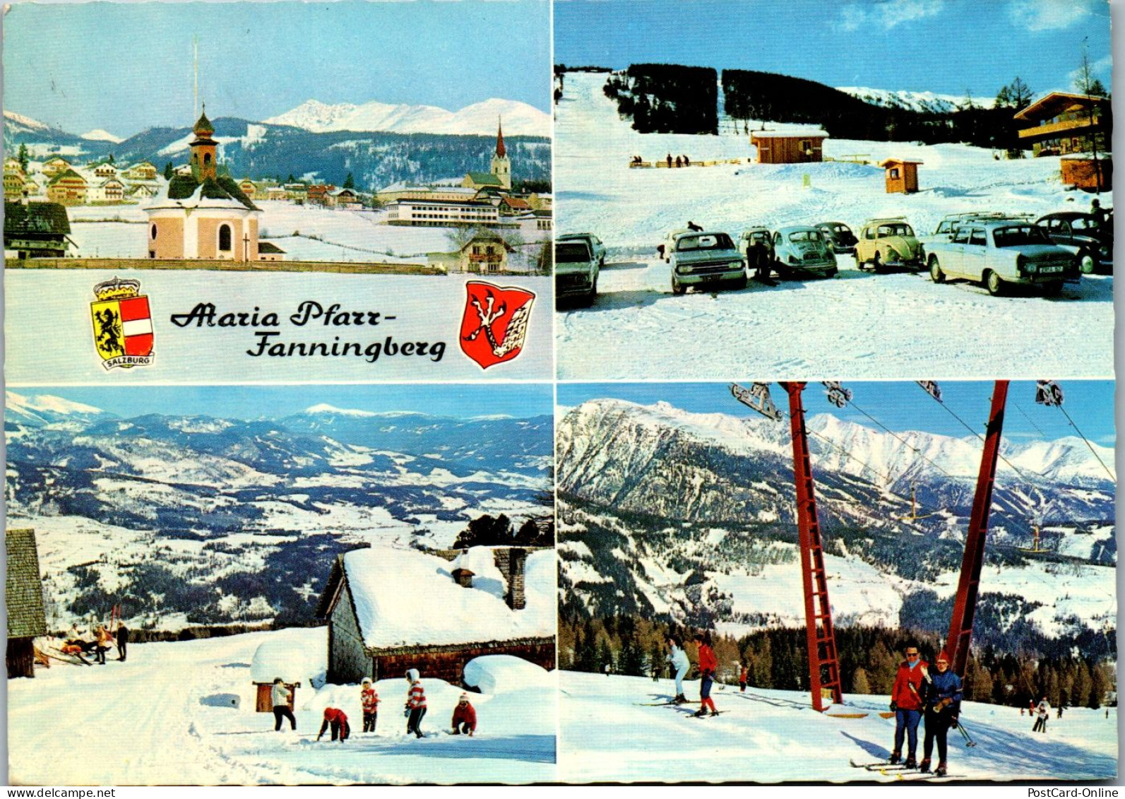 45408 - Salzburg - Maria Pfarr , Fanningberg , VW Käfer , Mehrbildkarte - Gelaufen 1972 - Mariapfarr