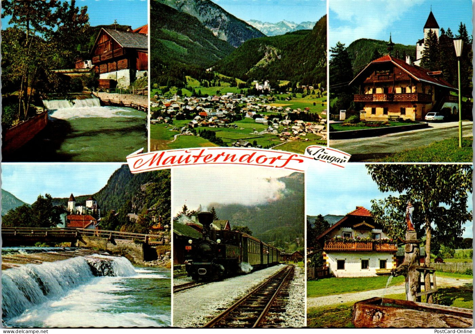 45346 - Salzburg - Mauterndorf , Taurach , Radstädter Tauern , Bummelzug , Mehrbildkarte - Gelaufen  - Mauterndorf