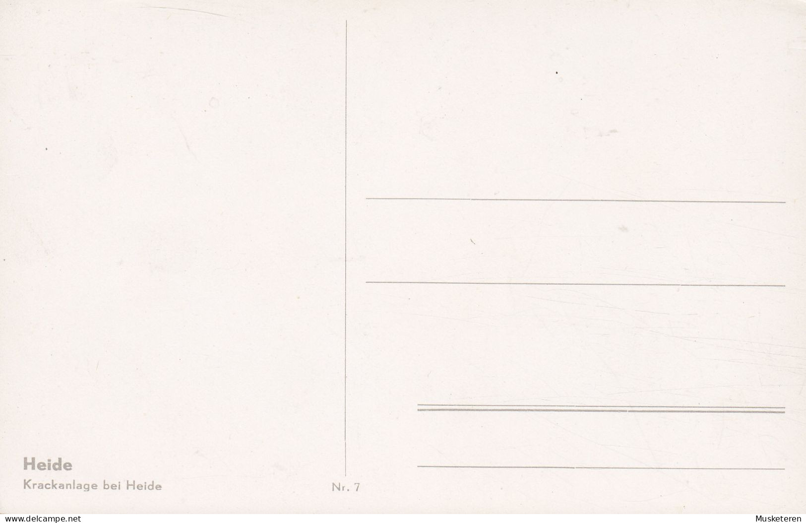 Deutsches Reich PPC Heide Krackanlage Bei Heide (2 Scans) - Heide