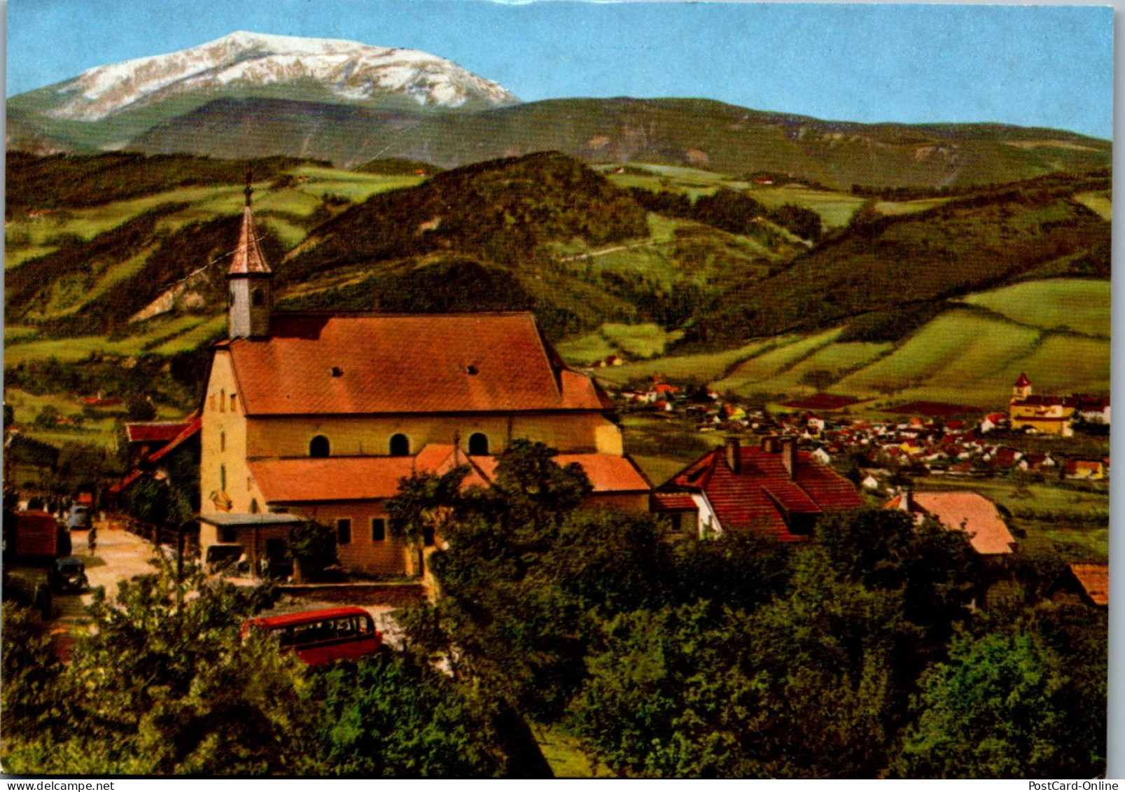 45294 - Niederösterreich - St. Corona Am Wechsel , Schneeberg , Blick Auf Kirchberg - Gelaufen 1993 - Wechsel