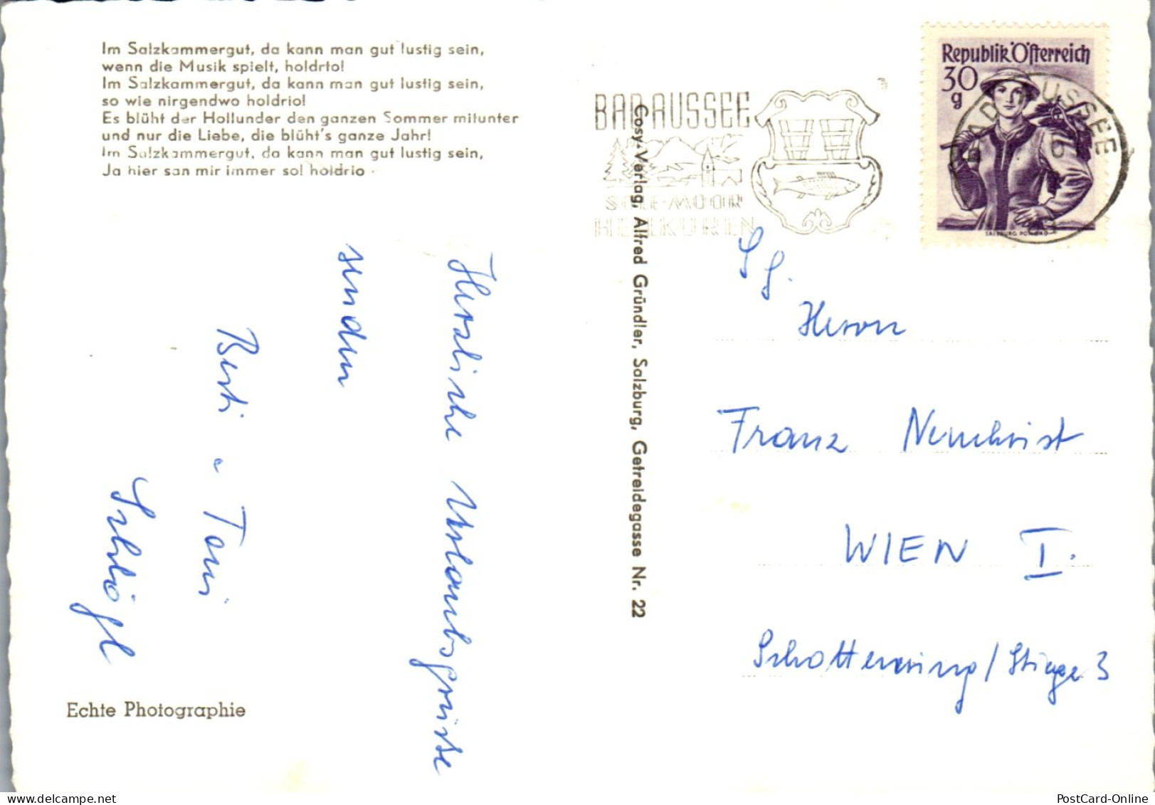 45242 - Steiermark - Dachstein , Bad Aussee , Grundlsee , Tauplitz , Mehrbildkarte - Gelaufen 1976 - Ausserland