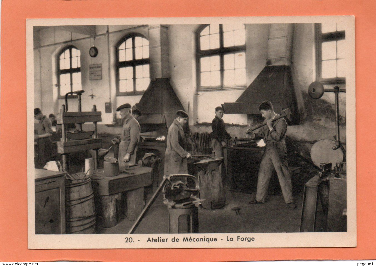 NICE  (Alp-Mar)   PATRONAGE SAINT-PIERRE. ATELIER DE MECANIQUE. LA FORGE  Achat Immédiat - Petits Métiers