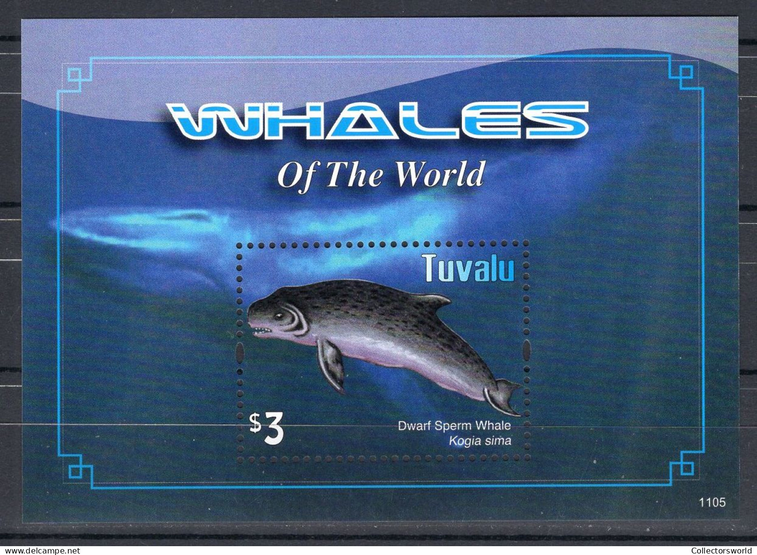 Tuvalu Block 1v 2011 Whales Of The World - Baleine MNH - Tuvalu