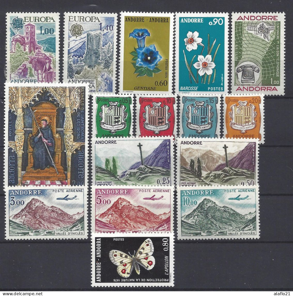 ANDORRE - LOT TIMBRES NEUFS SANS CHARNIERE - Collections
