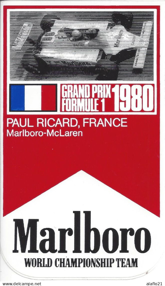 GRAND PRIX DE FRANCE F1 1980 - Circuit Paul Ricard - Livret PROGRAMME OFFICIEL - Car Racing - F1