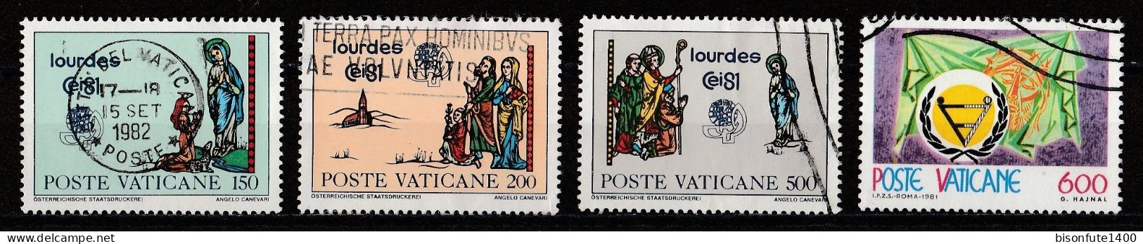 Vatican 1981 : Timbres Yvert & Tellier N° 702 - 703 - 704 - 708 - 709 - 710 - 711 - 712 - 713 Et 714 Oblitérés - Gebruikt