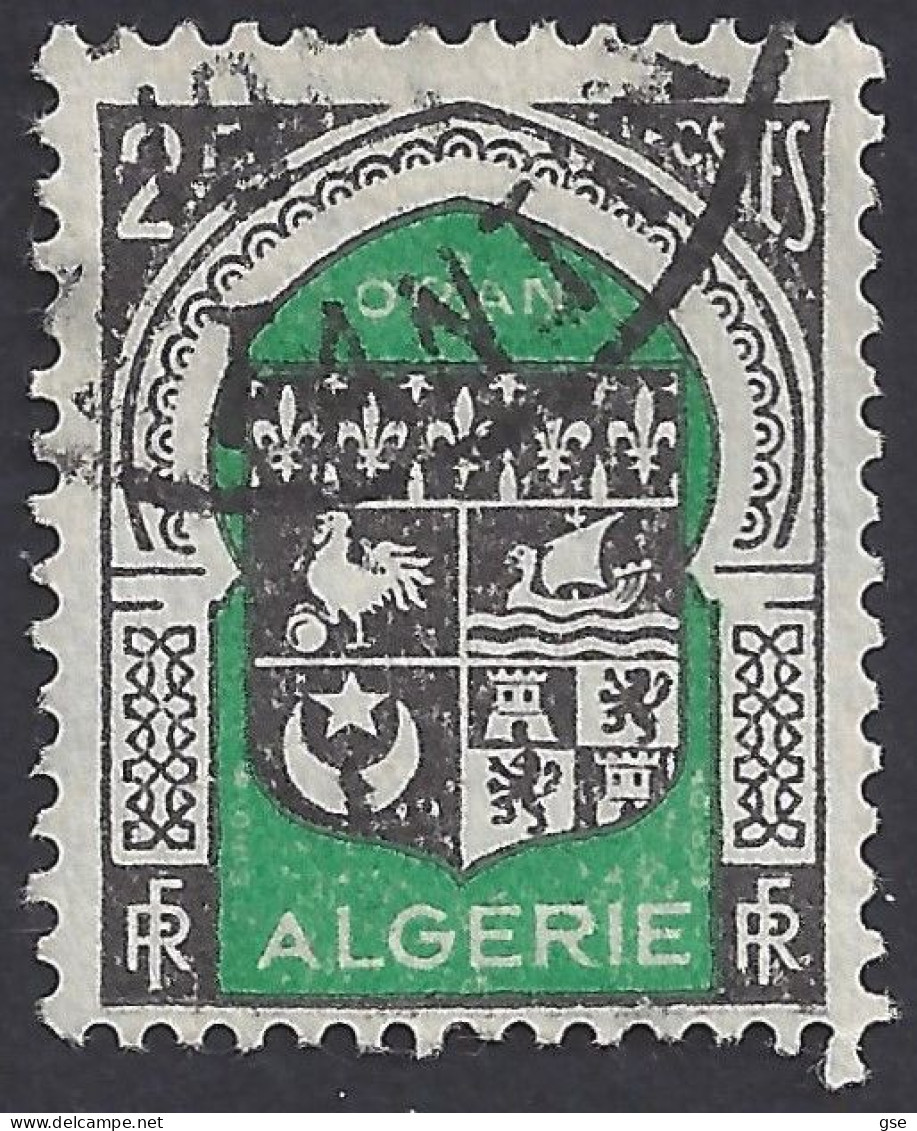 ALGERIA 1947 - Yvert 259° - Stemma | - Usados