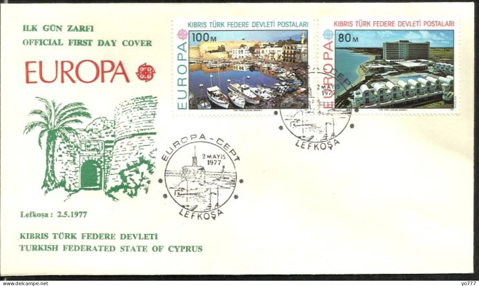 KK-005 NORTHERN CYPRUS EUROPA CEPT F.D.C. - Lettres & Documents