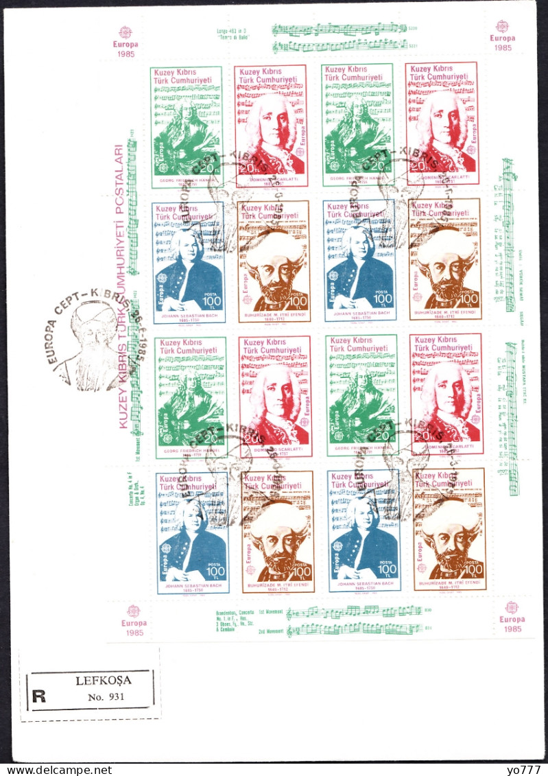 KK-061 NORTHERN CYPRUS EUROPA CEPT FULL SHEET F.D.C. """"RR - Covers & Documents