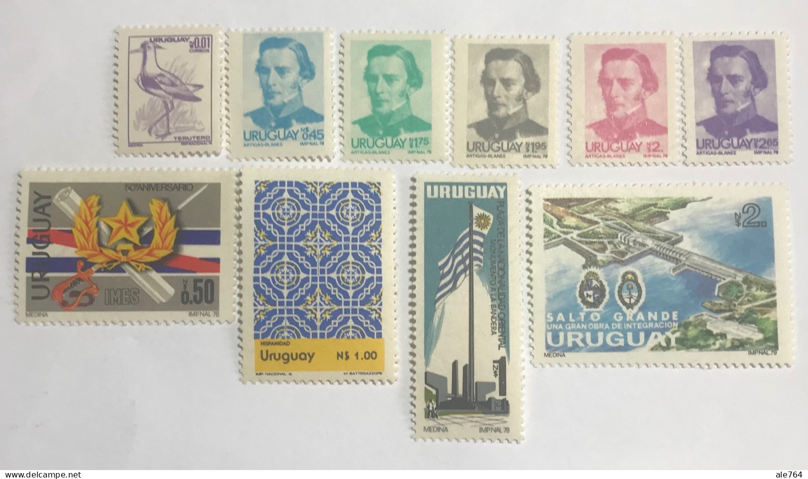 Uruguay 1976/9, Scoot 948, 953, 957/8, 960/1, 1003, 1013, 1017, 1043, MNH. - Uruguay