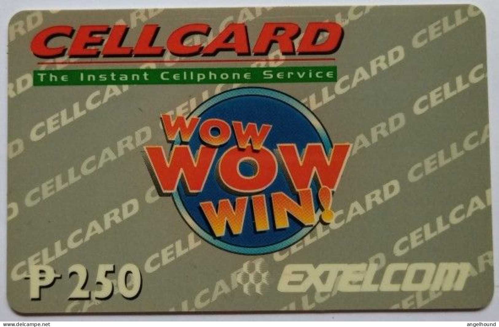 Philippines Extelcom Cellcard P250 MINT - Wow Wow Win - Filippine