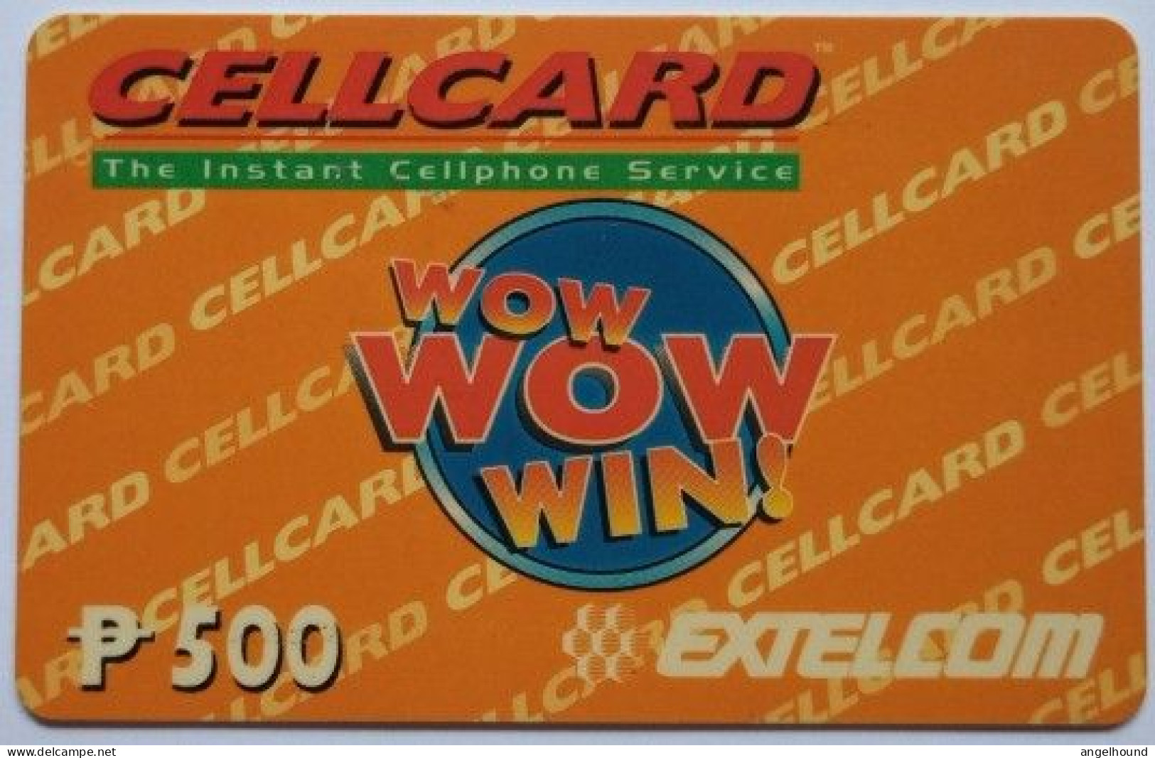 Philippines Extelcom Cellcard P500 MINT - Wow Wow Win - Filippine