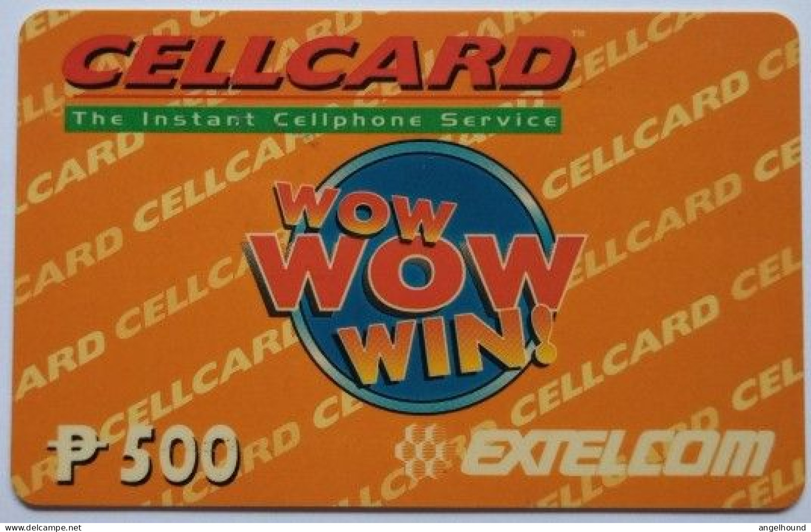 Philippines Extelcom Cellcard P500 MINT - Wow Wow Win - Philippines