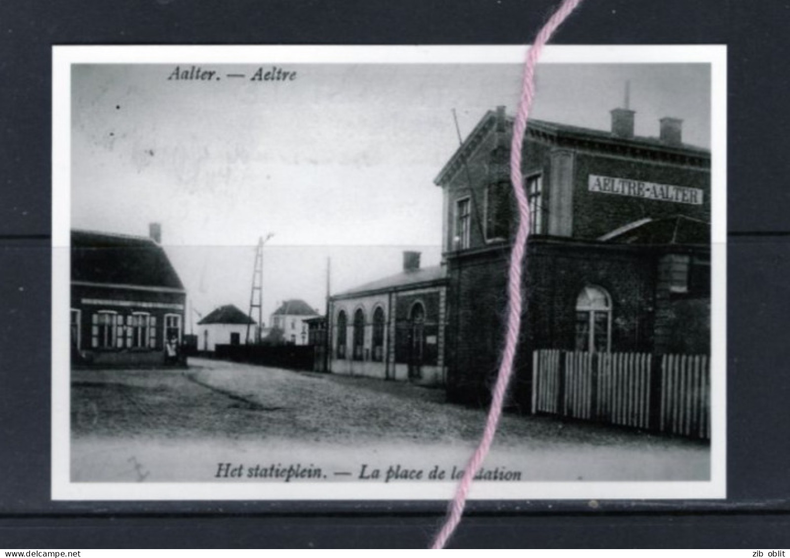 PHOTO  AALTER  OOST VLAANDEREN  GARE STATION REPRO - Aalter